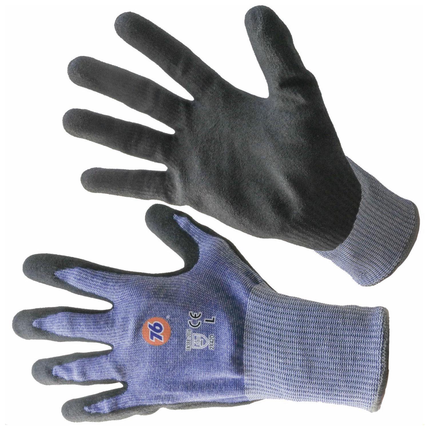 76-104 76耐切創手袋 天然ゴム